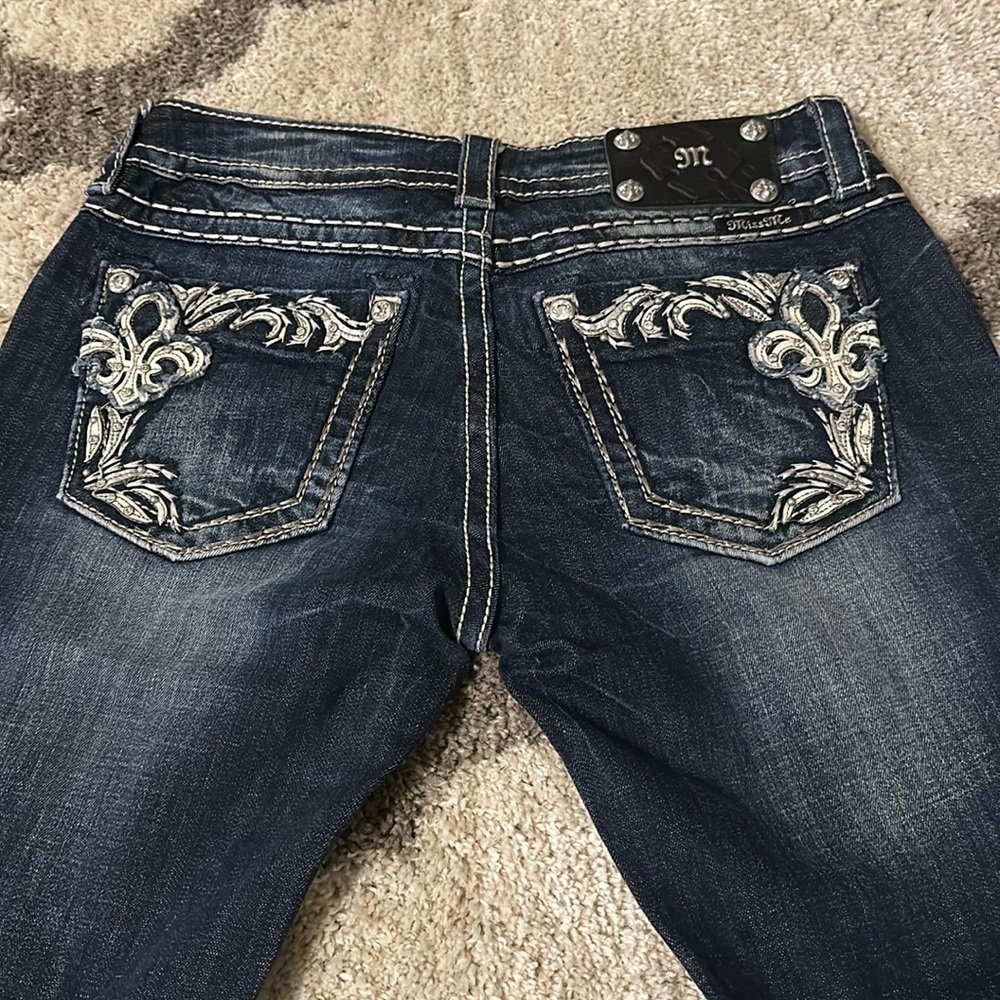 MissMe Signature Boot Cut Jeans Sz 28X34